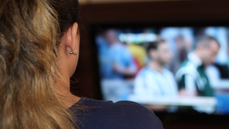 Stay active while watching sports on TV.
