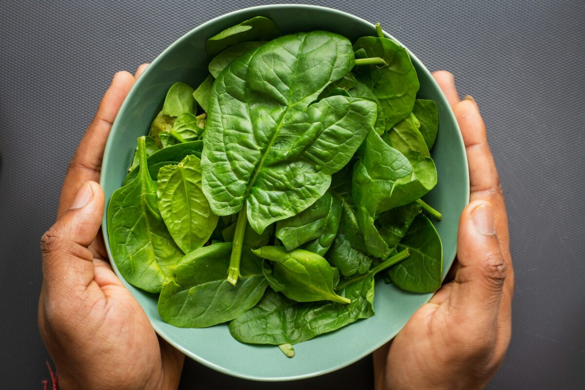 bowl of spinach