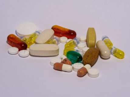assorted pills / costco vitamins and supplements