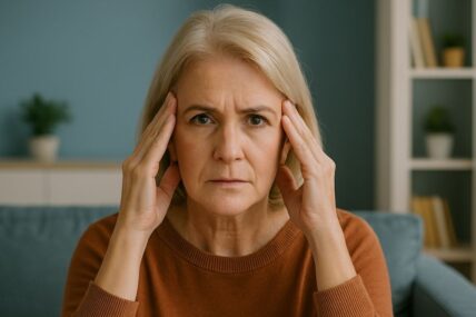 Woman with headache
