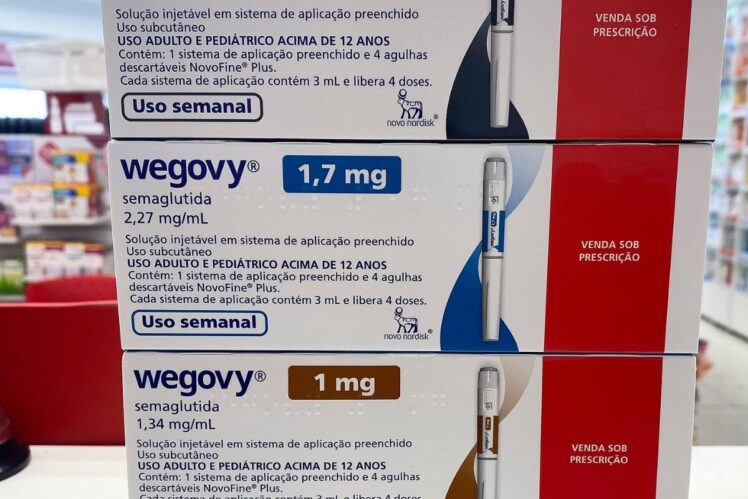 Photo of four different doses of Wegovy