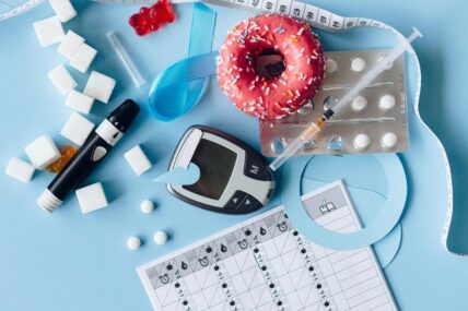 Items that make up a diabetes kit