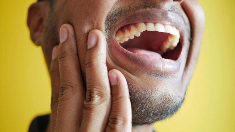 Man with mouth open.