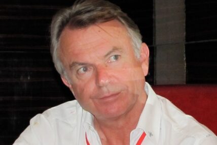 Sam Neill at Burghound Asia in Singapore